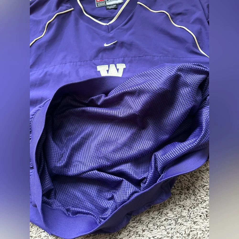 Washington Huskies Vintage Pullover Lightweight Jacket XXL Nike Center Swoosh - Picture 8 of 12